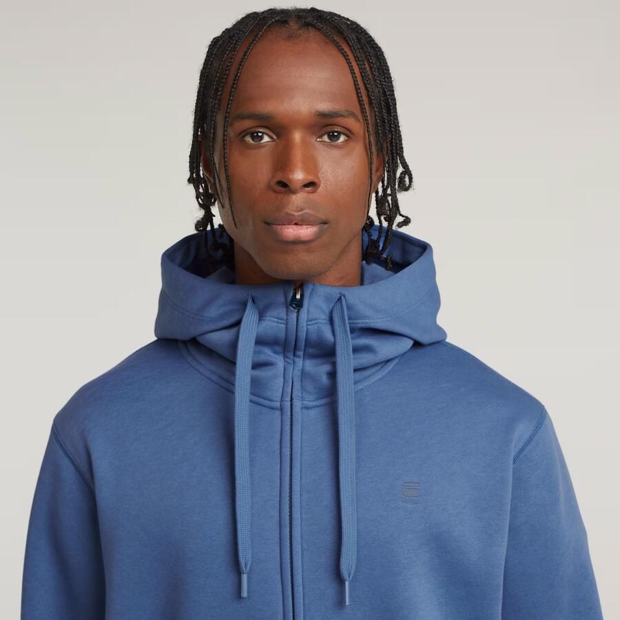 G-Star RAW Premium Core Hoodie Met Rits Midden blauw Heren - Foto 3
