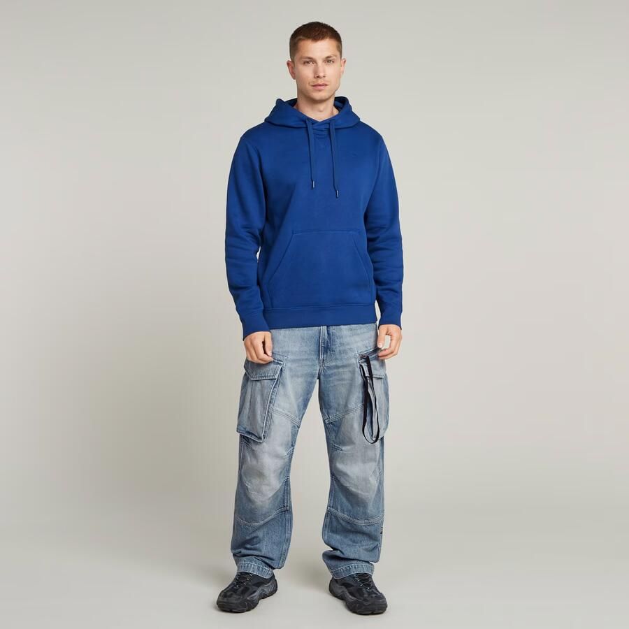 G-Star RAW Premium Core Hoodie Midden blauw Heren - Foto 2