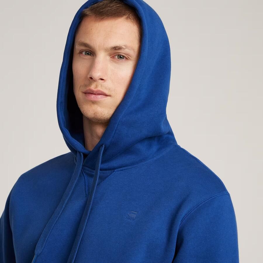 G-Star RAW Premium Core Hoodie Midden blauw Heren - Foto 3