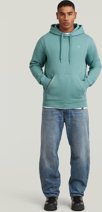 G-Star RAW Premium Core Hoodie Sweater Midden blauw Heren - Foto 7