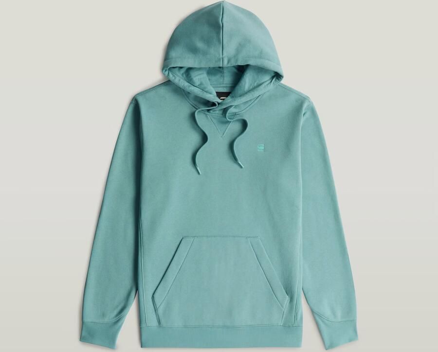 G-Star RAW Premium Core Hoodie Sweater Midden blauw Heren - Foto 4