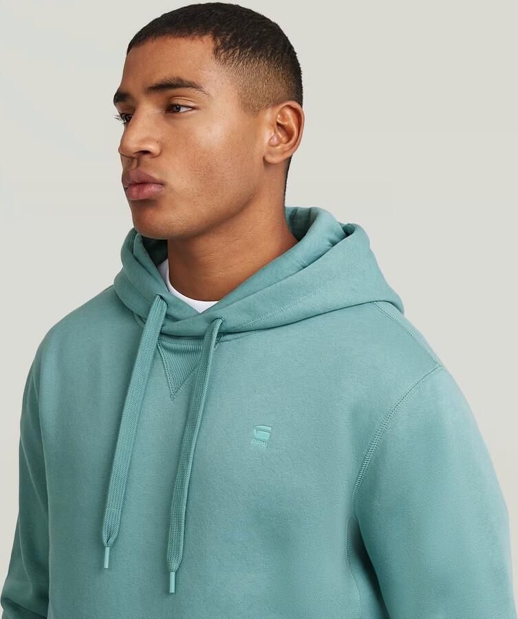 G-Star RAW Premium Core Hoodie Sweater Midden blauw Heren - Foto 3