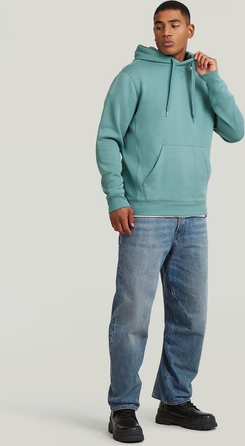 G-Star RAW Premium Core Hoodie Sweater Midden blauw Heren - Foto 6