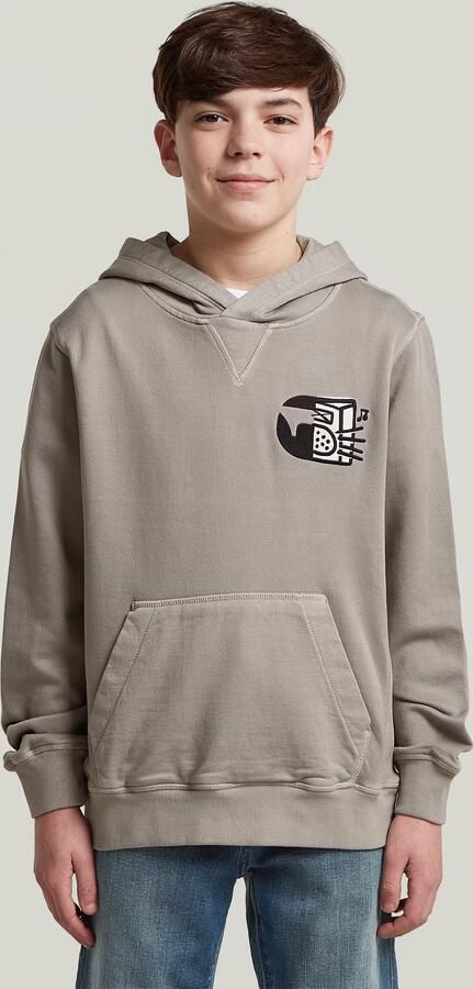 G-Star RAW Premium Core Hoodie voor jongens Grijs jongens
