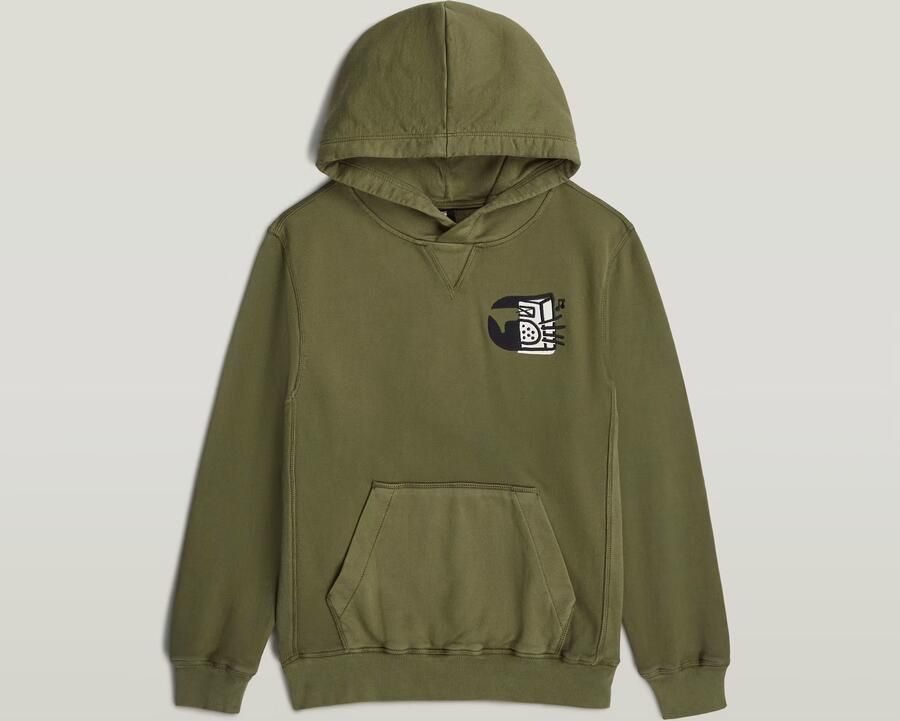 G-Star RAW Premium Core Hoodie voor jongens Groen jongens - Foto 3