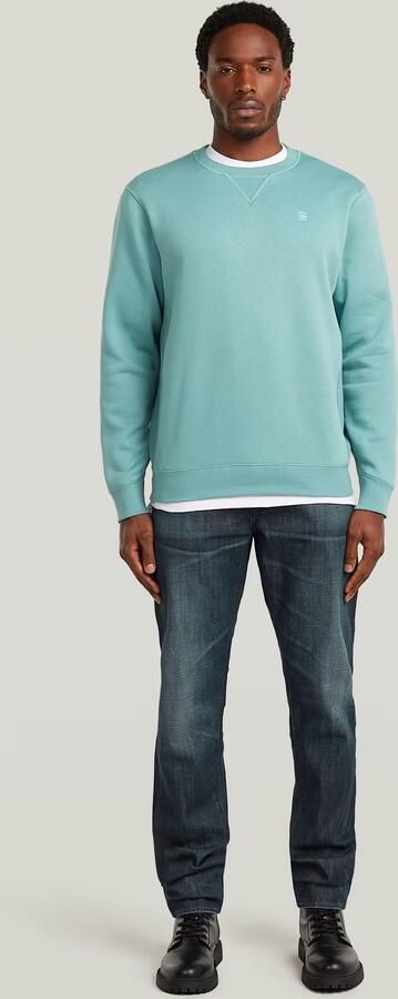 G-Star RAW Premium Core Longsleeve Sweater Midden blauw Heren - Foto 9