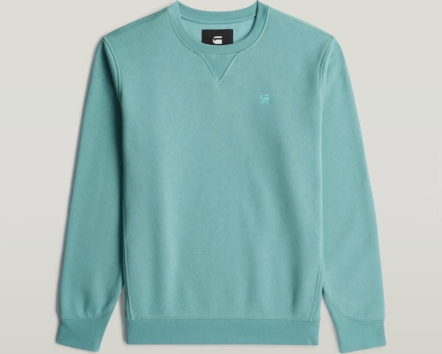 G-Star RAW Premium Core Longsleeve Sweater Midden blauw Heren - Foto 6