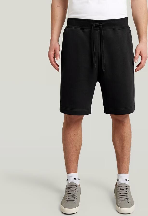G-Star RAW regular fit sweatshort met biologisch katoen black - Foto 2