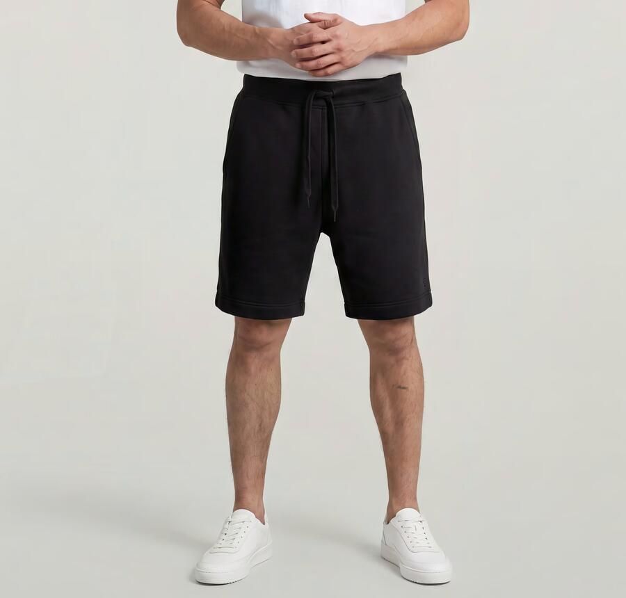 G-Star RAW regular fit sweatshort met biologisch katoen black - Foto 6