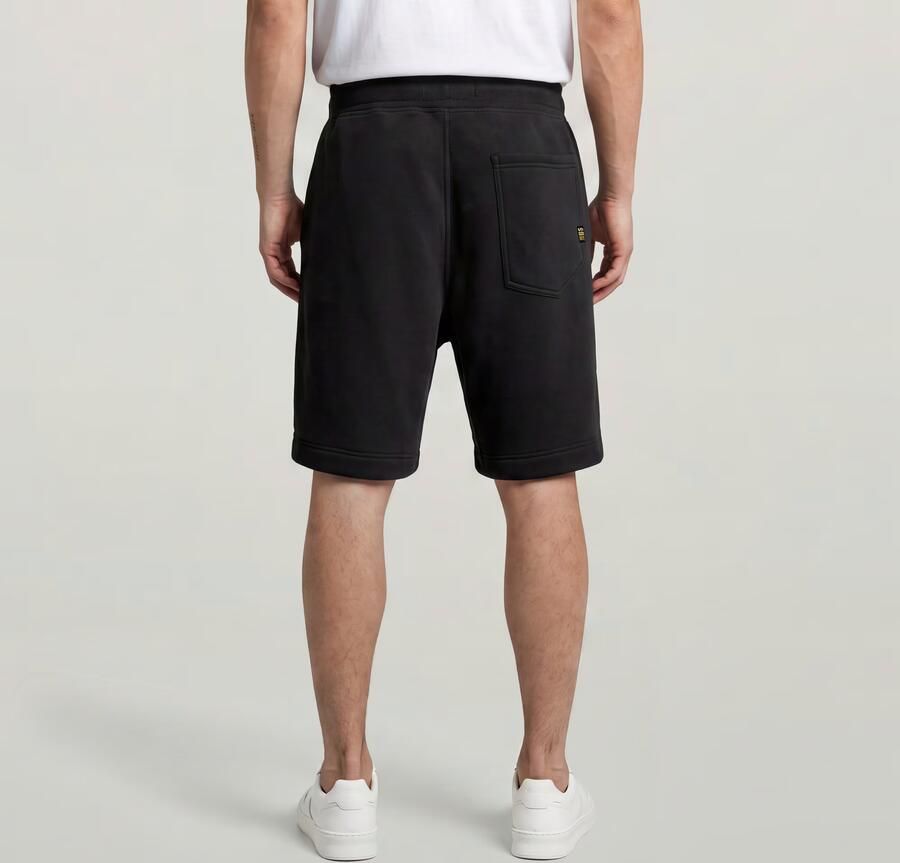 G-Star RAW regular fit sweatshort met biologisch katoen black - Foto 5