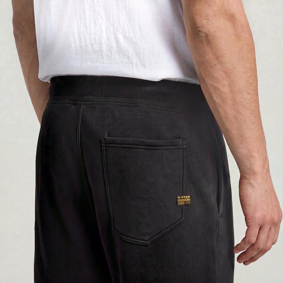 G-Star RAW regular fit sweatshort met biologisch katoen black - Foto 4