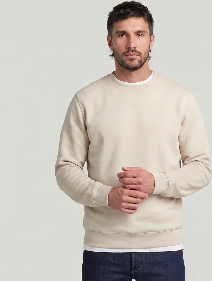 G-STAR RAW Heren Truien & Vesten Premium Core R Sw L s Zand - Foto 10