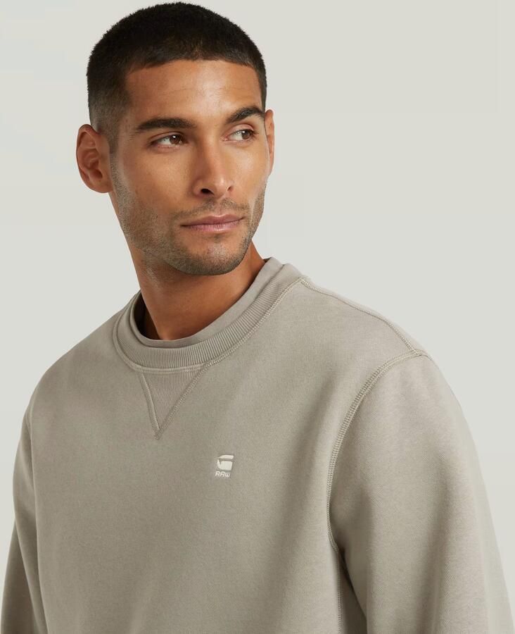 G-Star Raw Sweatshirt met logostitching model 'Premium'