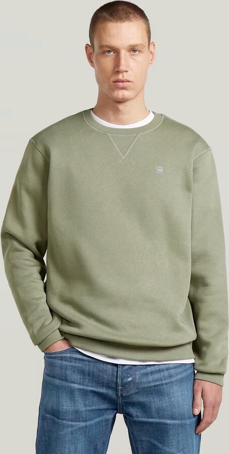 G-Star RAW Premium Core Sweater Groen Heren