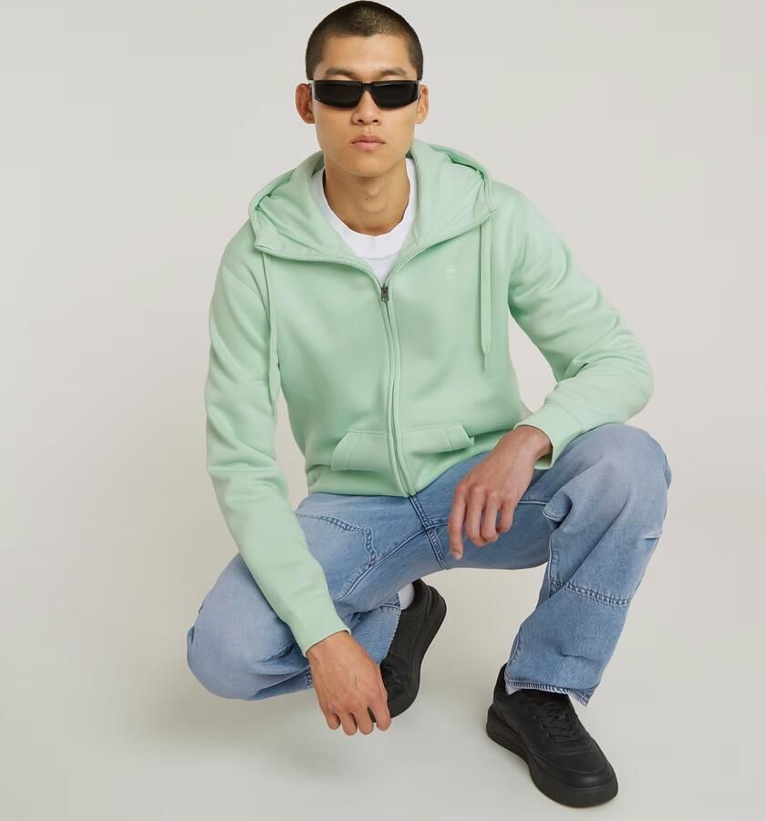 G-Star RAW Premium Core Sweater met rits Groen Heren - Foto 5