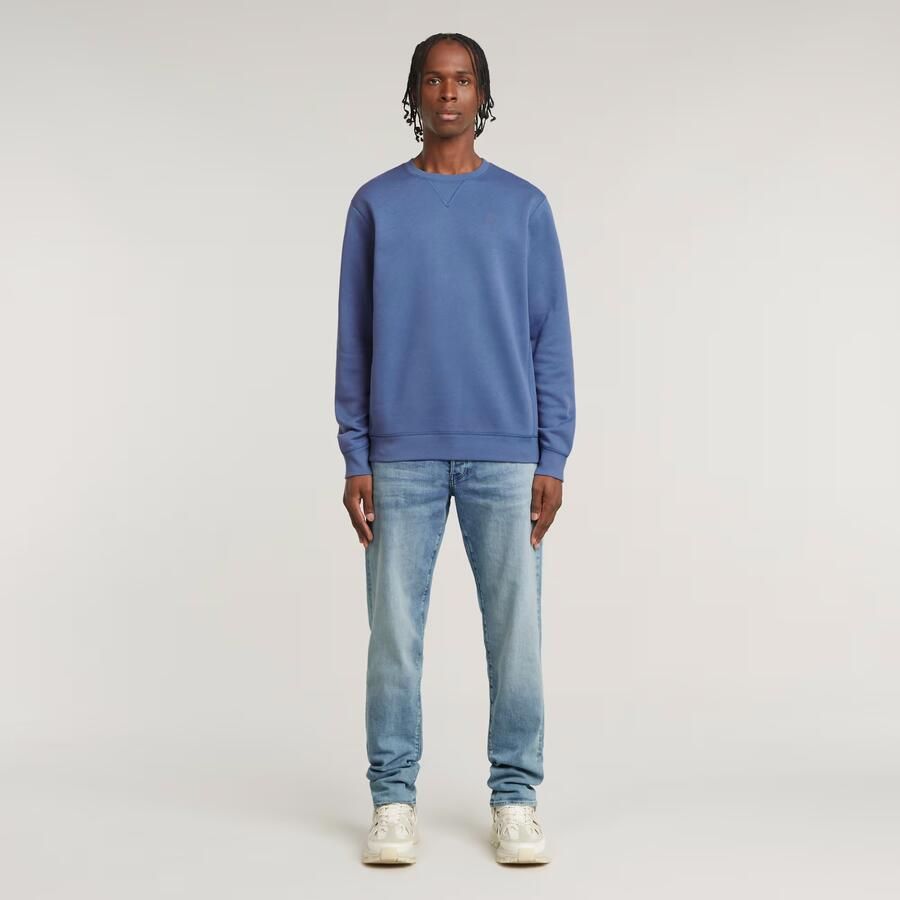 G-Star RAW Premium Core Sweater Midden blauw Heren