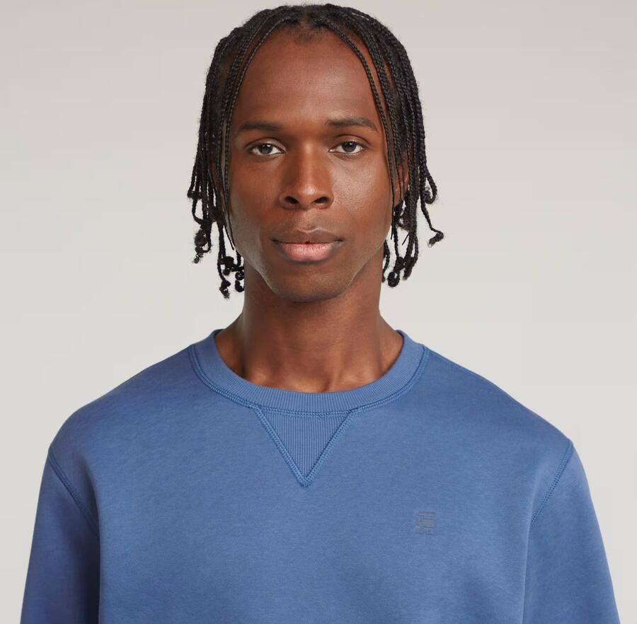 G-Star RAW Premium Core Sweater Midden blauw Heren - Foto 4