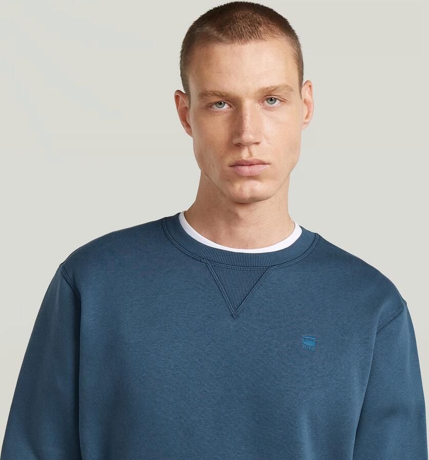 G-Star RAW Premium Core Sweater Midden blauw Heren - Foto 3