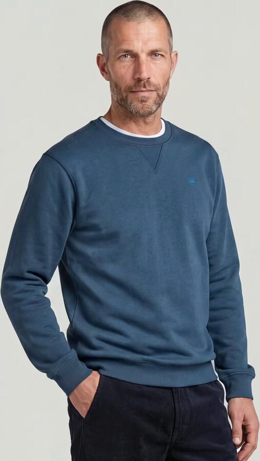 G-Star RAW Premium Core Sweater Midden blauw Heren - Foto 3