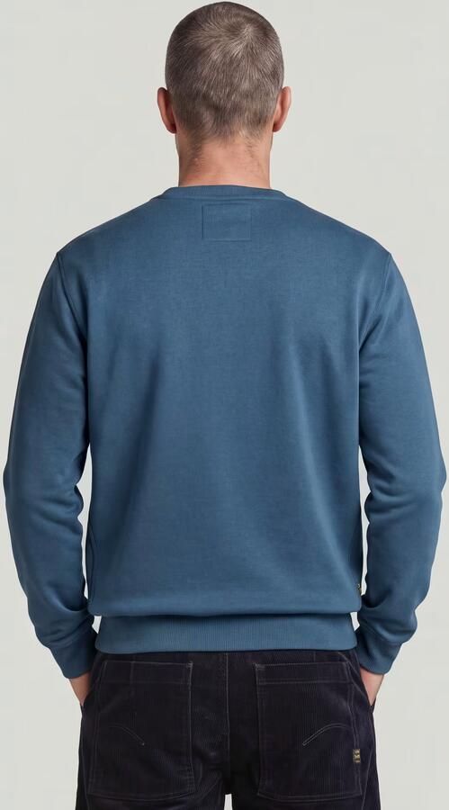 G-Star RAW Premium Core Sweater Midden blauw Heren - Foto 4