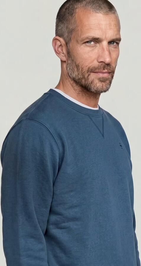 G-Star RAW Premium Core Sweater Midden blauw Heren - Foto 5