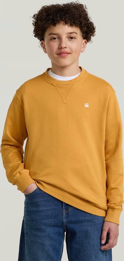 G-Star RAW Premium Core Sweater voor jongens Geel jongens