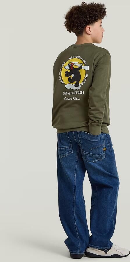 G-Star RAW Premium Core Sweater voor jongens Groen jongens - Foto 5
