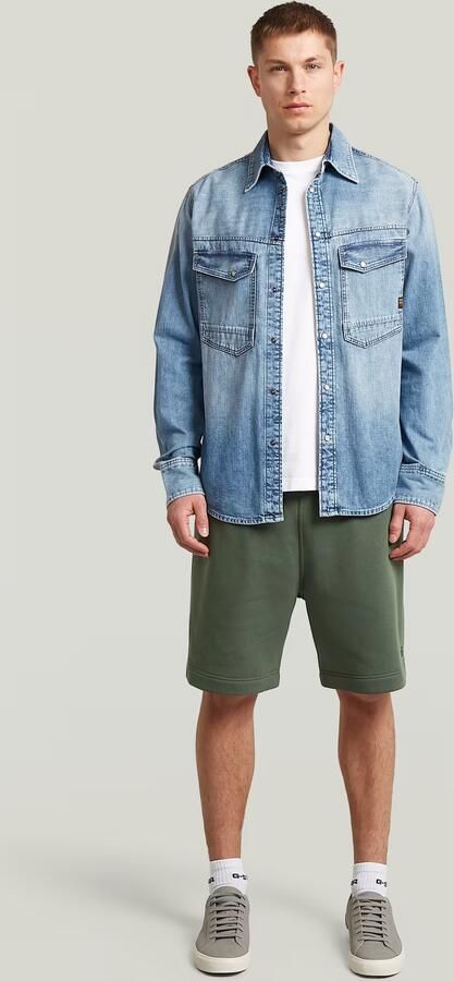 G-Star RAW Premium Core Sweatshort Grijs Heren - Foto 5