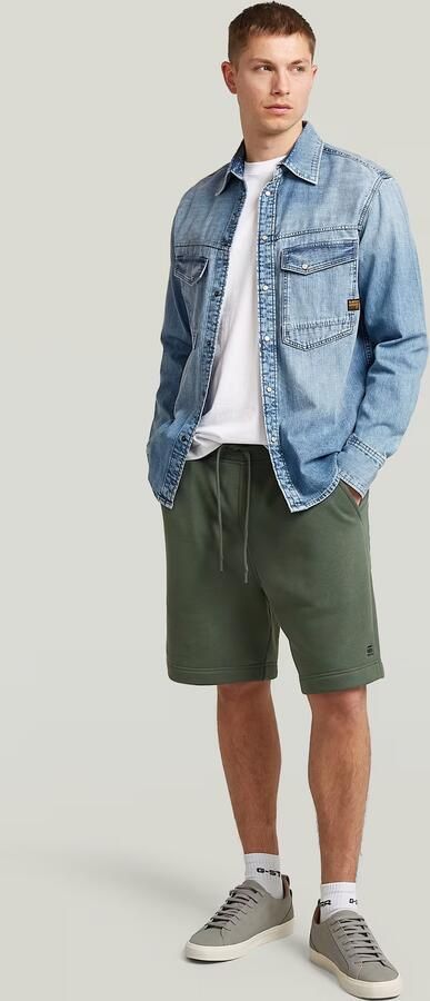 G-Star RAW Premium Core Sweatshort Grijs Heren - Foto 6