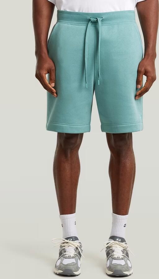 G-Star RAW Premium Core Sweatshort Midden blauw Heren