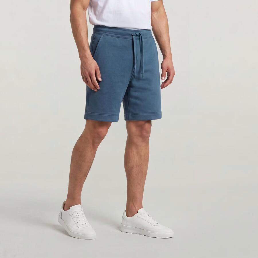 G-Star RAW Premium Core Sweatshort Midden blauw Heren - Foto 3