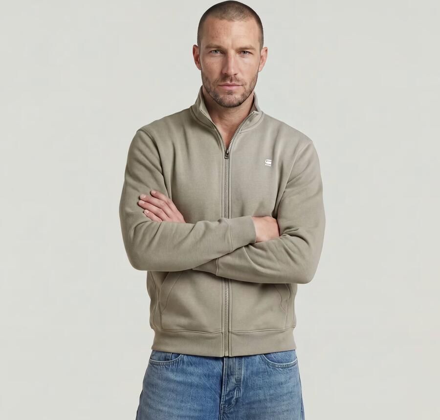 G-STAR RAW Heren Truien & Vesten Premium Core Track Jkt Sw Zand - Foto 11