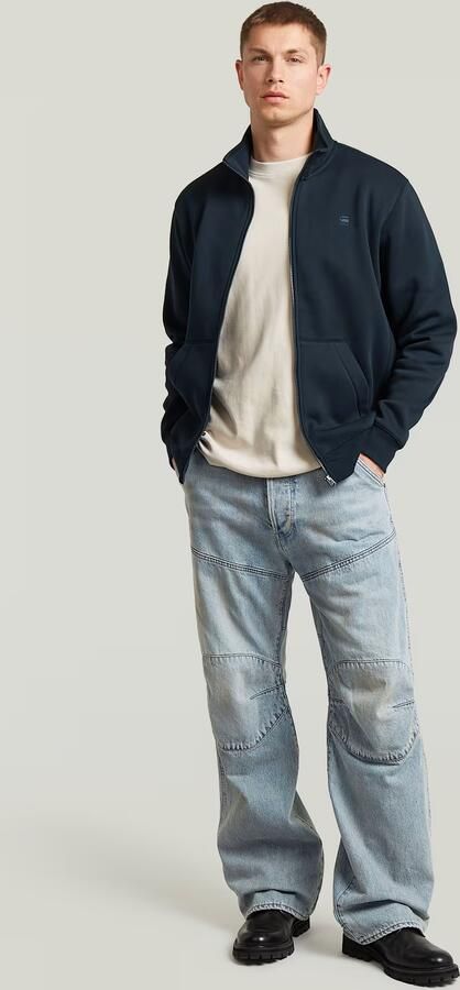G-Star RAW Premium Core Track Sweaterjack Donkerblauw Heren - Foto 7