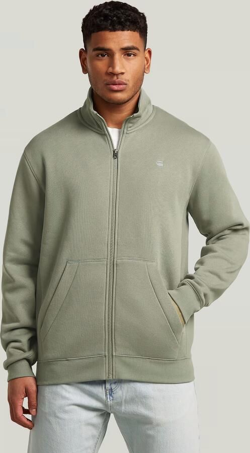 G-Star RAW Premium Core Track Sweaterjack Groen Heren