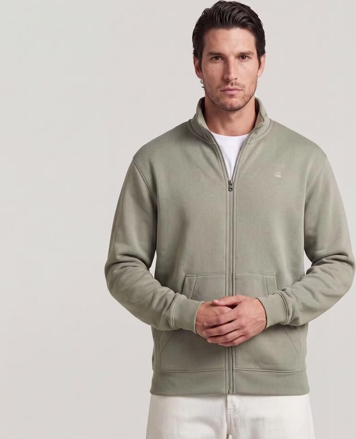 G-Star RAW Premium Core Track Sweaterjack Groen Heren - Foto 4