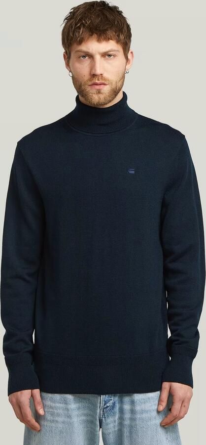 G-Star RAW Premium Core Turtle Gebreide Trui Donkerblauw Heren