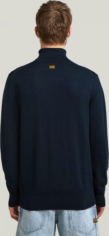 G-Star RAW Premium Core Turtle Gebreide Trui Donkerblauw Heren - Foto 6