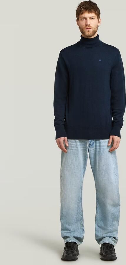 G-Star RAW Premium Core Turtle Gebreide Trui Donkerblauw Heren - Foto 5