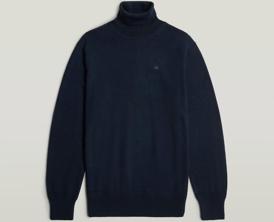 G-Star RAW Premium Core Turtle Gebreide Trui Donkerblauw Heren - Foto 4