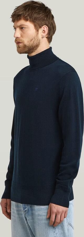 G-Star RAW Premium Core Turtle Gebreide Trui Donkerblauw Heren - Foto 7