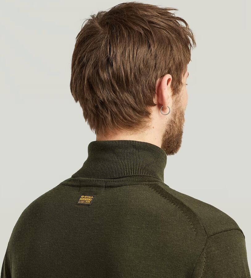 G-Star RAW Premium Core Turtle Gebreide Trui Grijs Heren - Foto 3