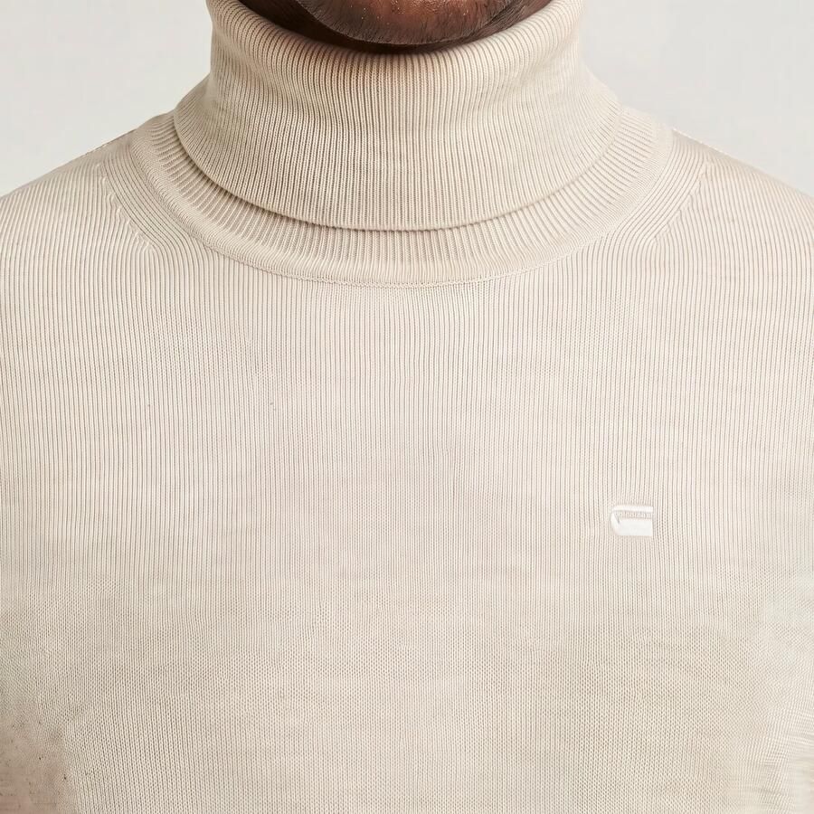 G-Star RAW Premium Core Turtle Gebreide Trui Wit Heren - Foto 4