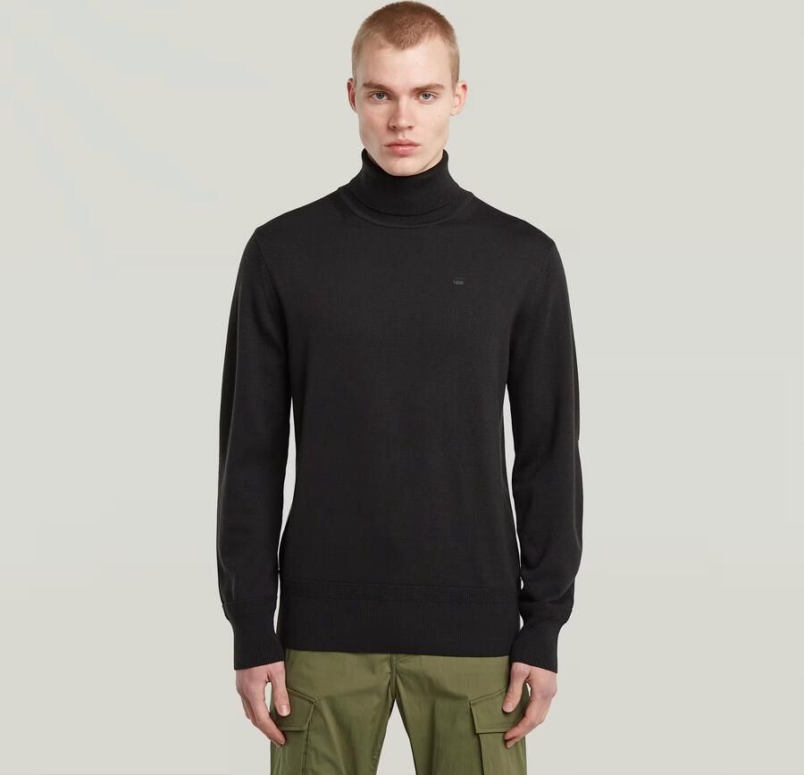 G-Star RAW Premium Core Turtle Gebreide Trui Zwart Heren