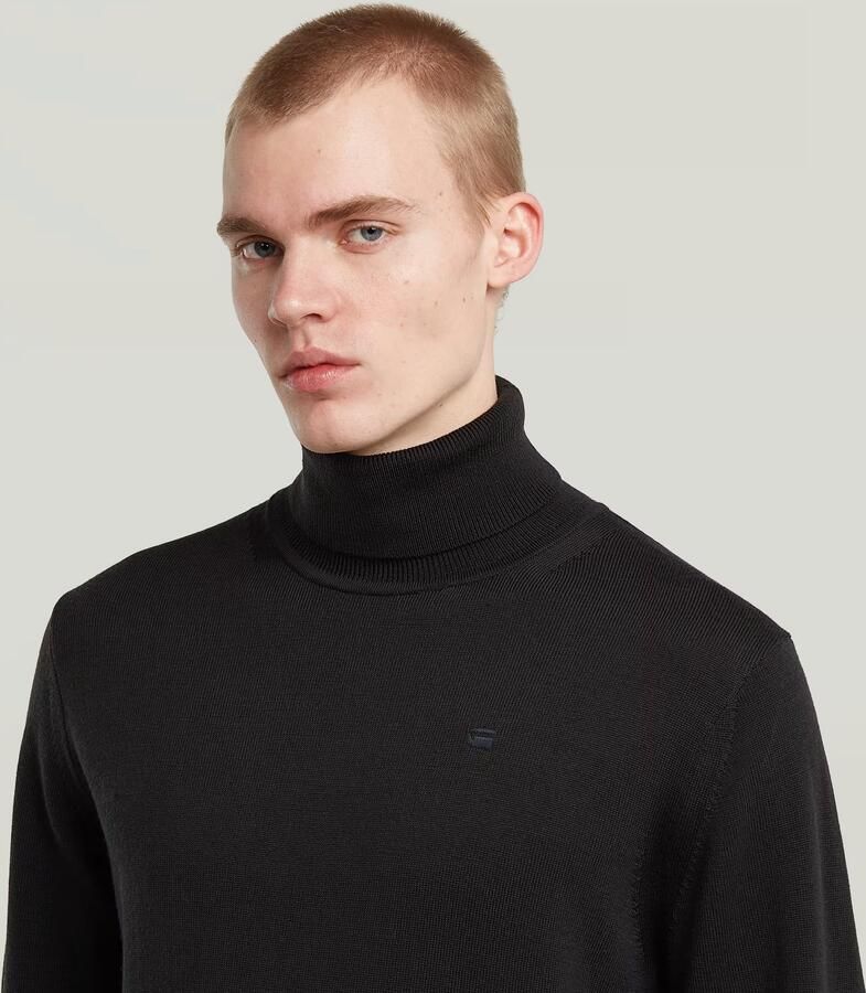G-Star RAW Premium Core Turtle Gebreide Trui Zwart Heren - Foto 3
