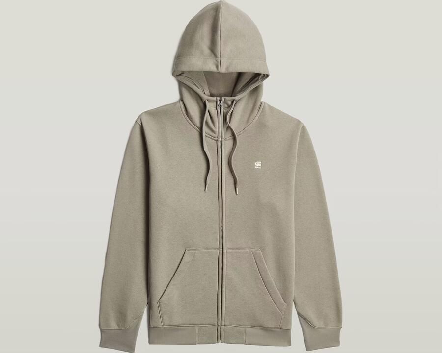 G-Star RAW Premium Core Zip Hoodie Beige Heren