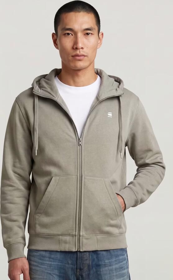 G-Star RAW Premium Core Zip Hoodie Beige Heren - Foto 6
