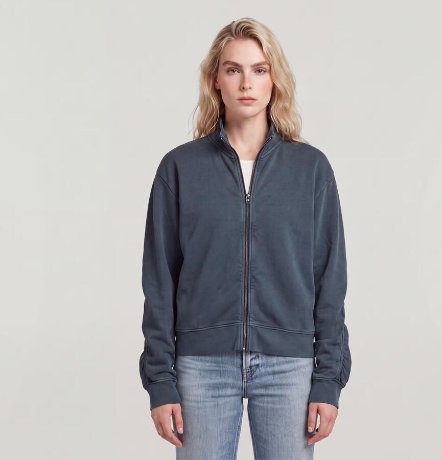 G-Star RAW Puckering Relaxed Sweaterjack Donkerblauw Dames - Foto 4