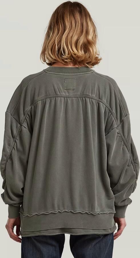 G-Star Raw Oversized sweatshirt met ribboorden - Foto 7