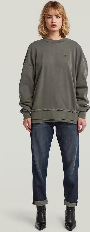 G-Star Raw Oversized sweatshirt met ribboorden - Foto 9