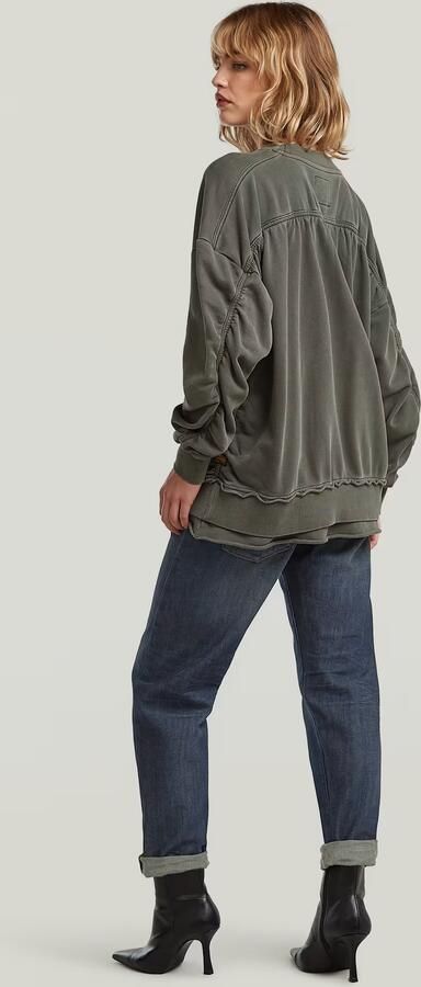 G-Star Raw Oversized sweatshirt met ribboorden - Foto 8